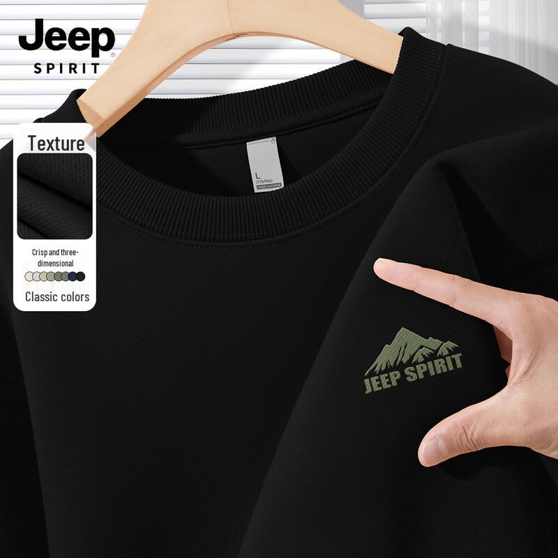 JEEP SPIRIT Men s Casual Crew Neck Sweatshirt 3XL