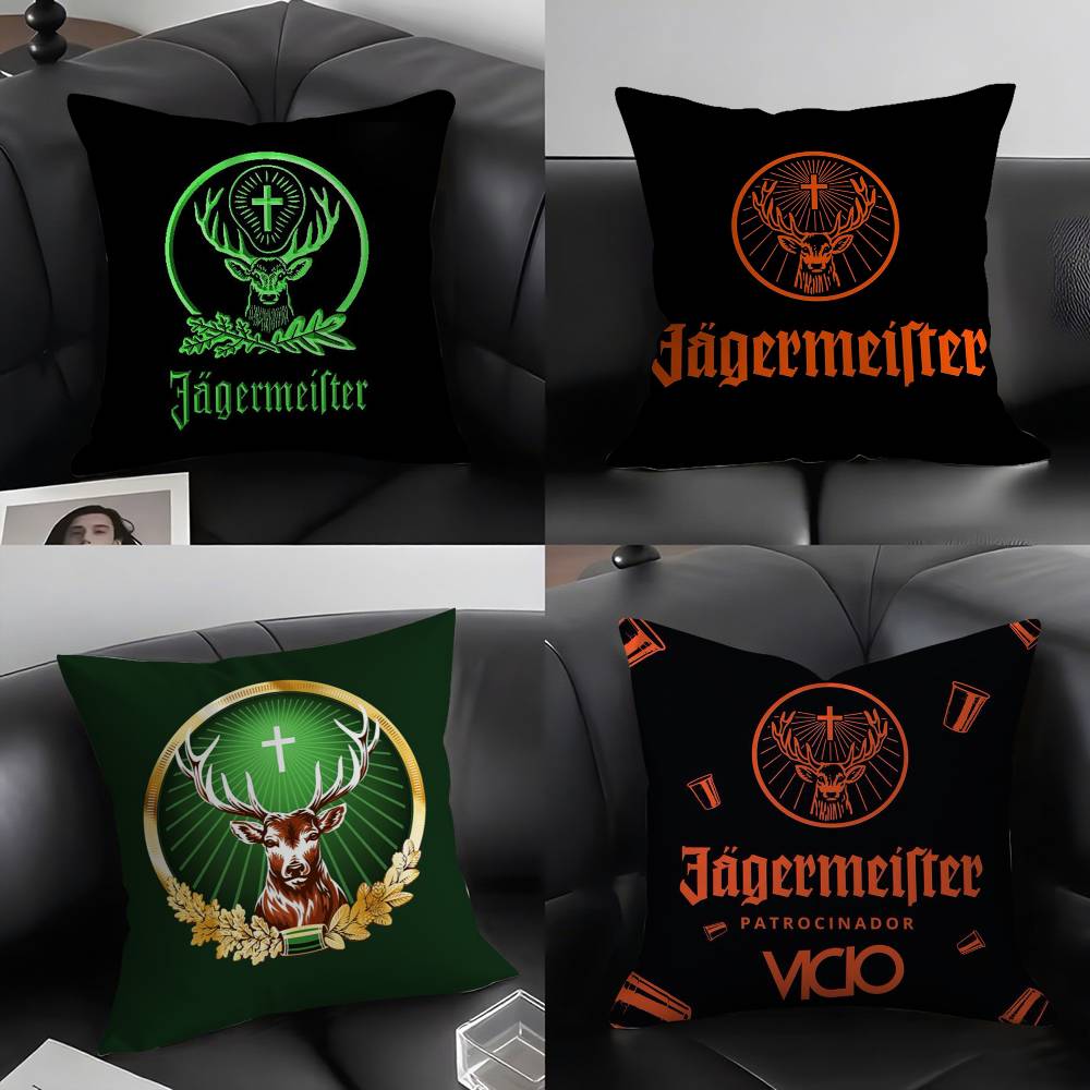 J-Jager-M-Meisters-S Pillow Case Sofa Short Plush Double-Sided Hd Printing Room Home Office Gift Cushion Cover