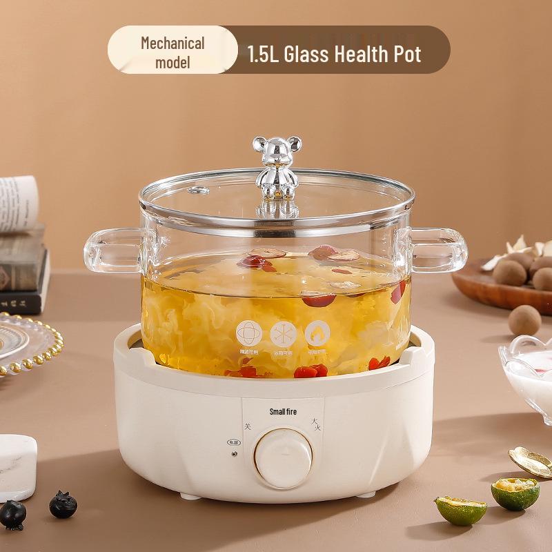 Multifunctional Automatic Glass Flower Tea Pot for Home or Office