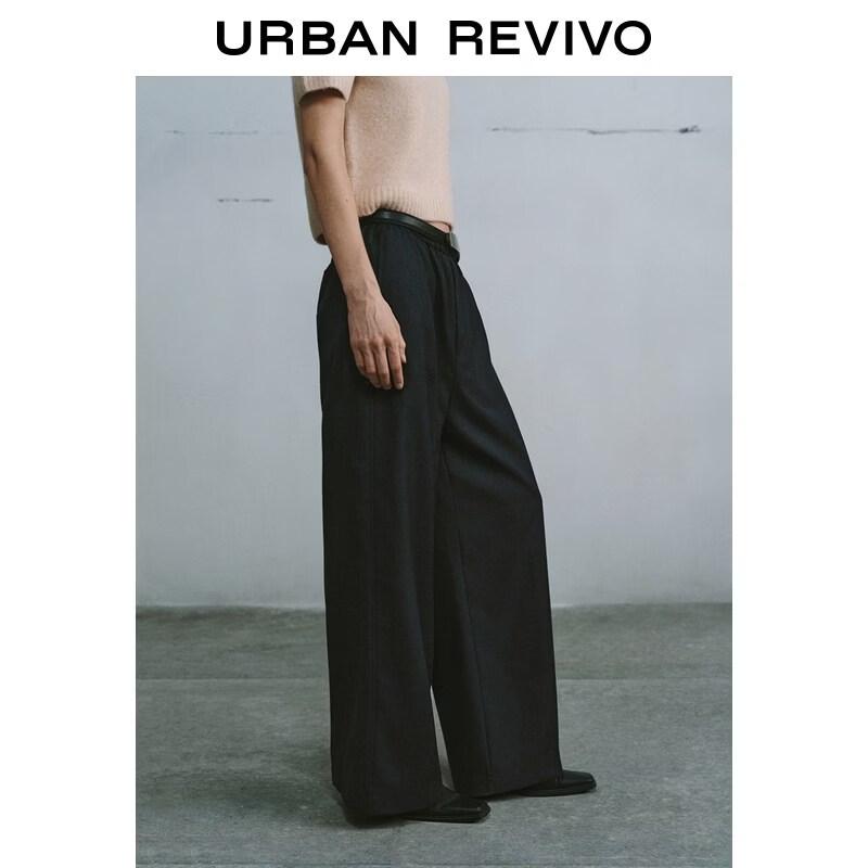UR Women's Tie-Waist Pleated Wide-Leg Pants