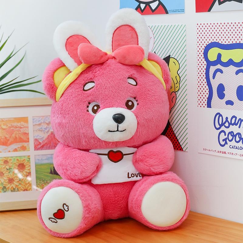 Cute Fili Bear Doll Plush Toy Girl Bed Sleeping Doll Warm Heart Accompanying Children Christmas Gifts