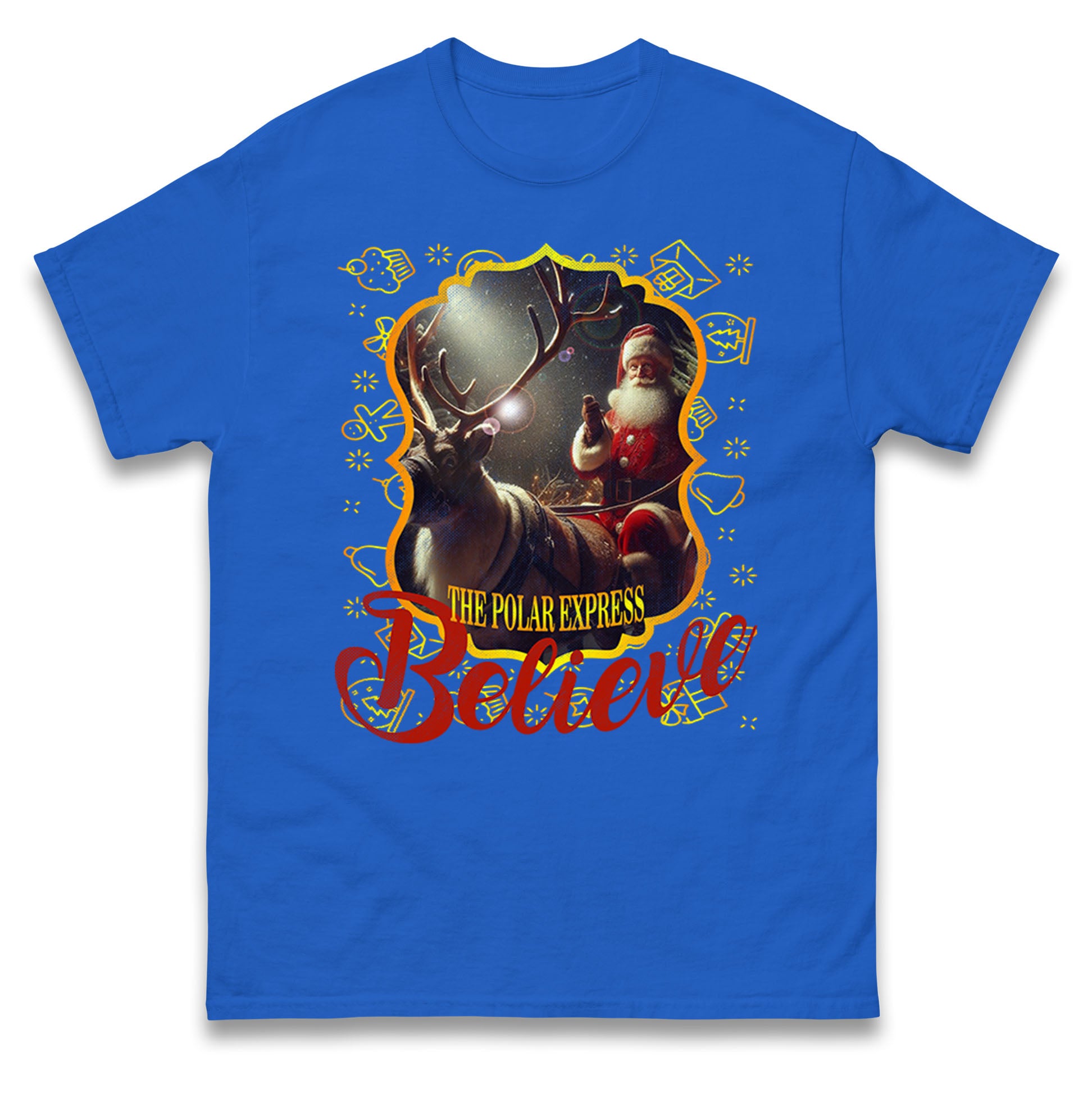 The Polar Express Believe Christmas Mens T Shirt Womens Tops Tees S