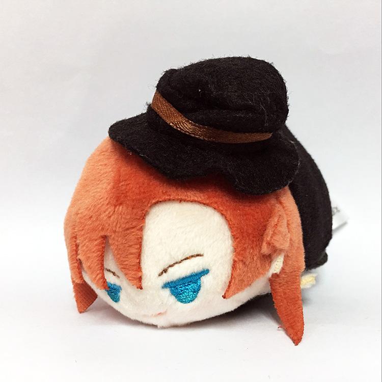 Bungou Stray Dogs Chibi Plush Keychain Atsushi Dazai Kunikida Cute Stuffed Doll Pendant Gift Toy