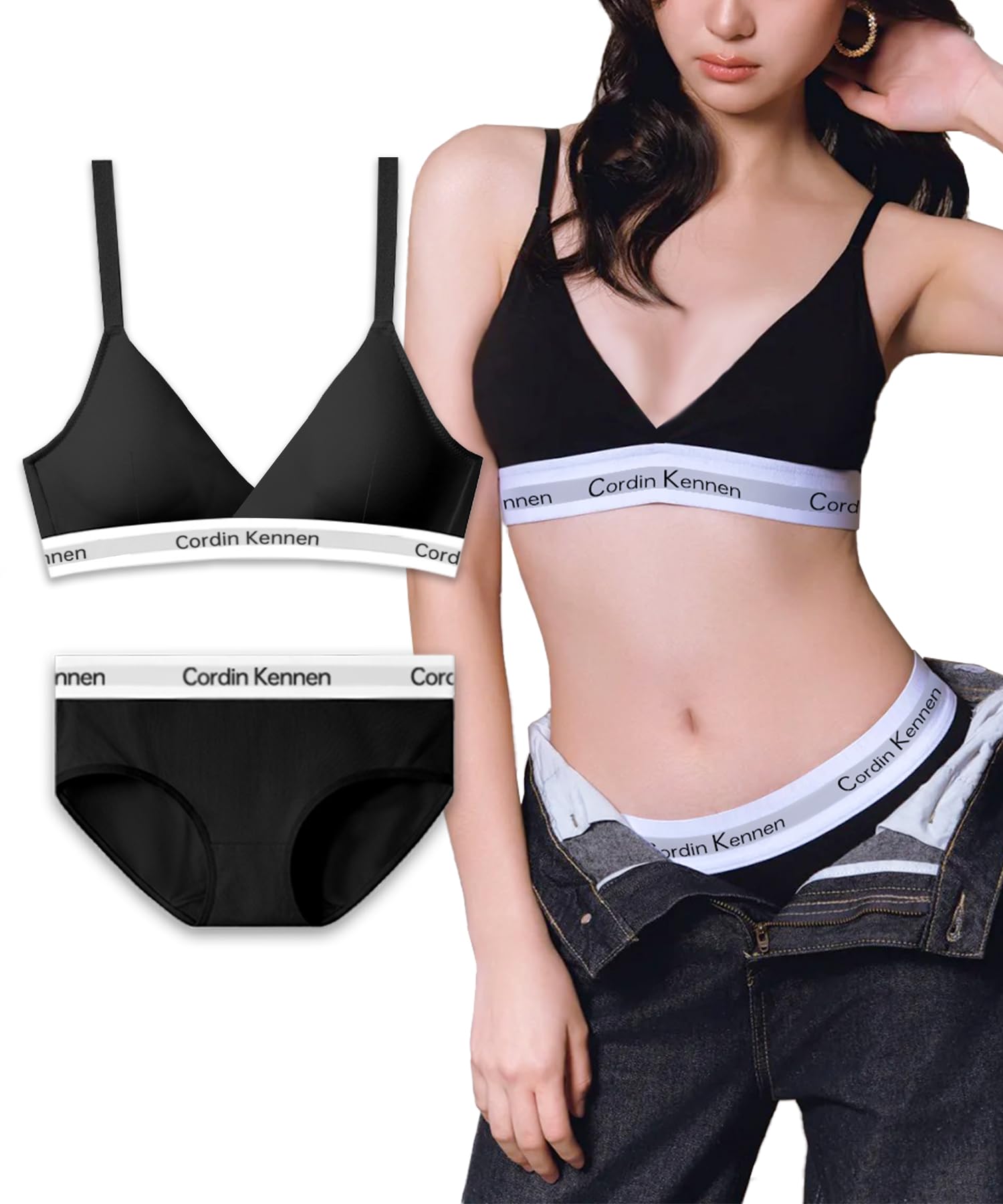 

ArBuMIng Bra and Underwear Cotton Night and Panty Wireless Sports High Soft to the Day and Night Women s Set, Bra, Bra, Set, Bra, Bra, Elasticity,