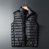 Autumn Winter White Duck Down Winter Couple Vest Sleeveless Puffer Jacket Stand Collar Warm Down Coats Big Size