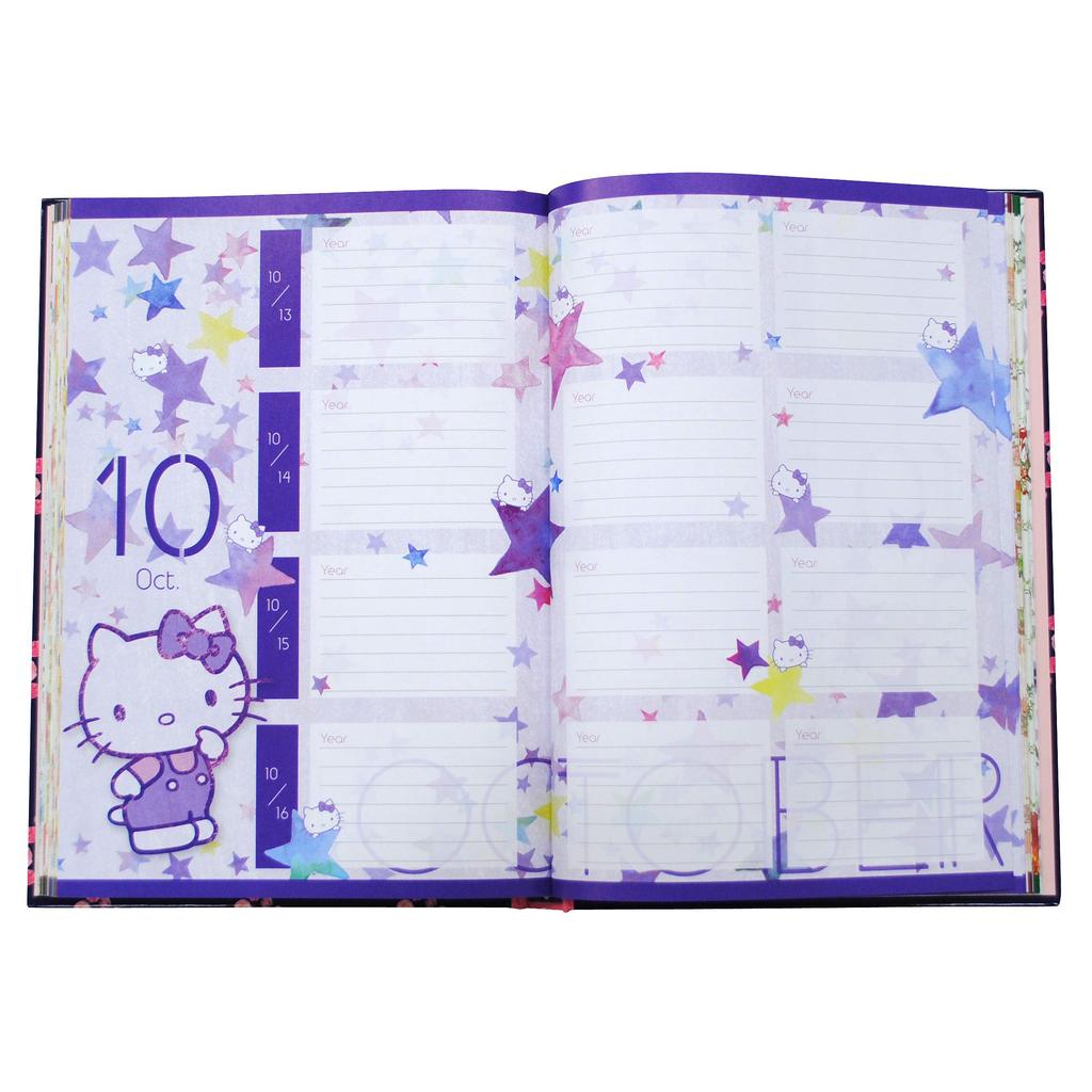 DearCards (Dear Cars) [Limited Time Sale] 3-Year Diary - Hello Kitty, No Personalization [Continuous Diary] 4801-G04-010