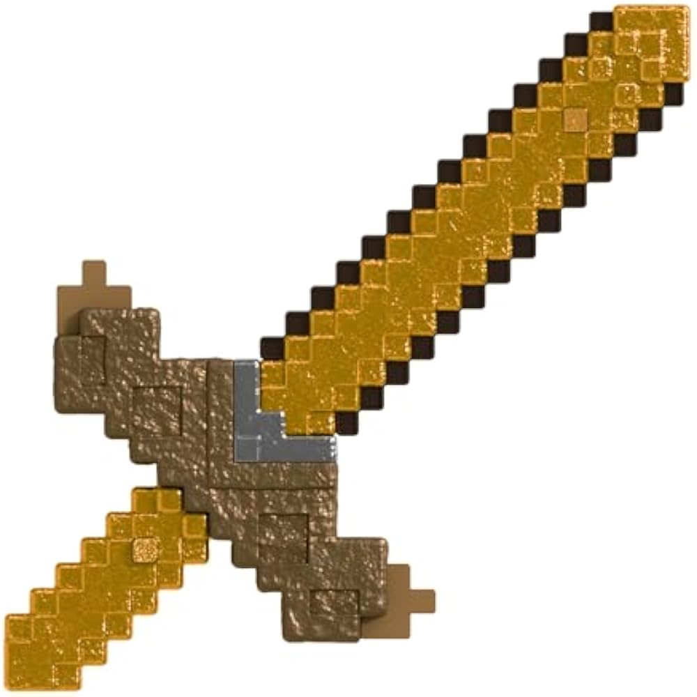 MATEL MINECRAFT (MINECRAFT) Transform weapons in seconds! JKC15 Sword and Pickaxe Figure for Kids...