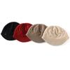 Pure cashmere cap octagonal hat British retro bud painter hat knitted hat cold hat