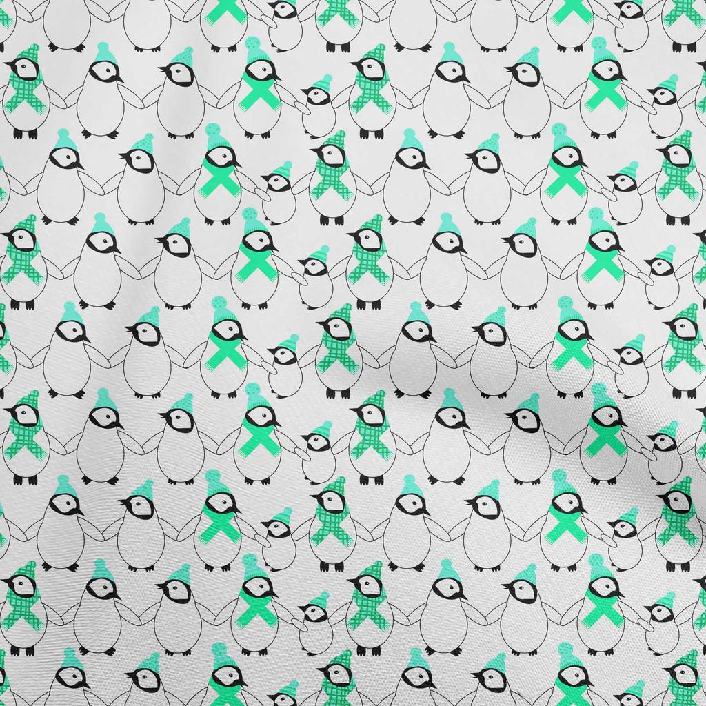 oneOone Cotton Poplin Dusty Teal Green Fabric Kawai Sewing Material Print Fabric By The Yard 42 Inch