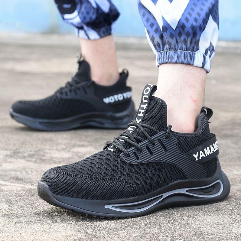 Men's Safety Shoes Insulated 6kV Men Sneakers Lightweight Breathe Working Shoes Steel Toe Sneakers Anti Smashing Odor Proof