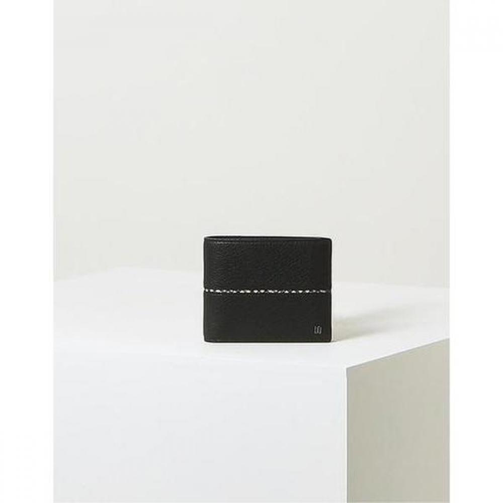 Daks Carteira Contrastante de Couro Preto Dbwa2f600bk