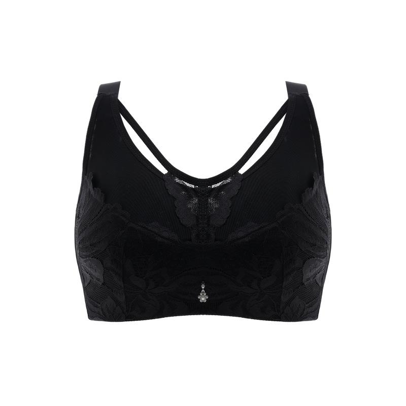 Underwear Women's Thin Collection Accessory Breasts Anti Sagging Bra Adjustable Ultra Thin Non Steel Rim Bra