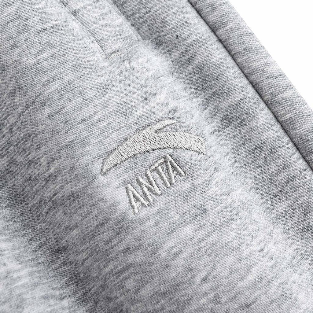 Anta Fleece Lined Warm Casual Fashion Versatile Running Training Urban Commuting Campus Culture Drawstring Knit Sports Pants Women bottoms 962548306-2