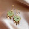 New Chinese design earrings Ruyi lock ear buckle women, personalized versatile national style earrings earrings