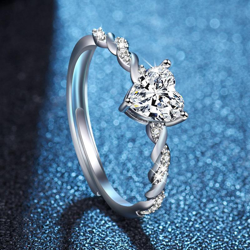 925 Sterling Sliver Rings Shining Classics Zircon for Women Wedding Engagement Jewelry Fashion Luxury Gift High Quality