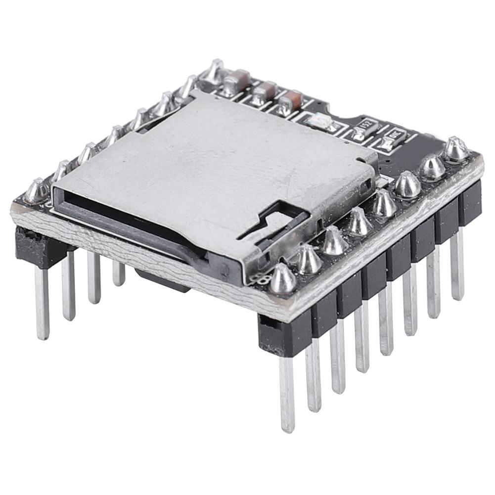 DFPlayer Mini MP3 Player Modul TF-Karte U-Disk Mini MP3 DF Player Audio Sprachmodul IO/Serielle Schnittstelle/AD MP3-TF-16P für Arduino