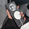 For Huawei Mate 50 50 Pro 40 40 Pro  Electroplated Leather Texture Magnetic Wireless Charging Shockproof Phone Case