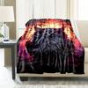 Black Owl Blanket Soft Warm Throw Blanket Nap Blanket For Couch Sofa Office Bed Camping Travel Multipurpose Gift Blanket For All Season