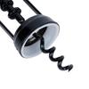 Black metal wine corkscrew 16 cm