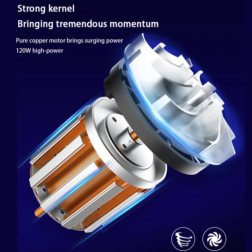 Car Mounted Vacuum Cleaner, High-power Wireless Portable Handheld Vacuum Cleaner, Dual-purpose Vacuum Cleaner for Both Dry and W