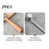 Rust-proof Meat Hammer Tenderizer Hammer, with Ergonomic Wooden Handle, Non-Slip Grip Stainless Handle Mallet Steel Fist-Shaped Mallet, Kitchen
