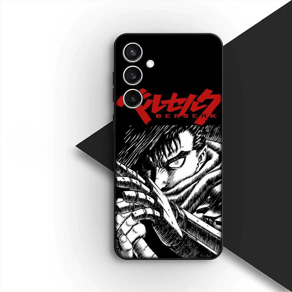 Berserk Cartoon Guts Silicone Cover for Samsung Galaxy S22 S21 S20 FE Ultra Plus A07 A15 A16 A17 A25 A37 A57 + Coque Phone Case