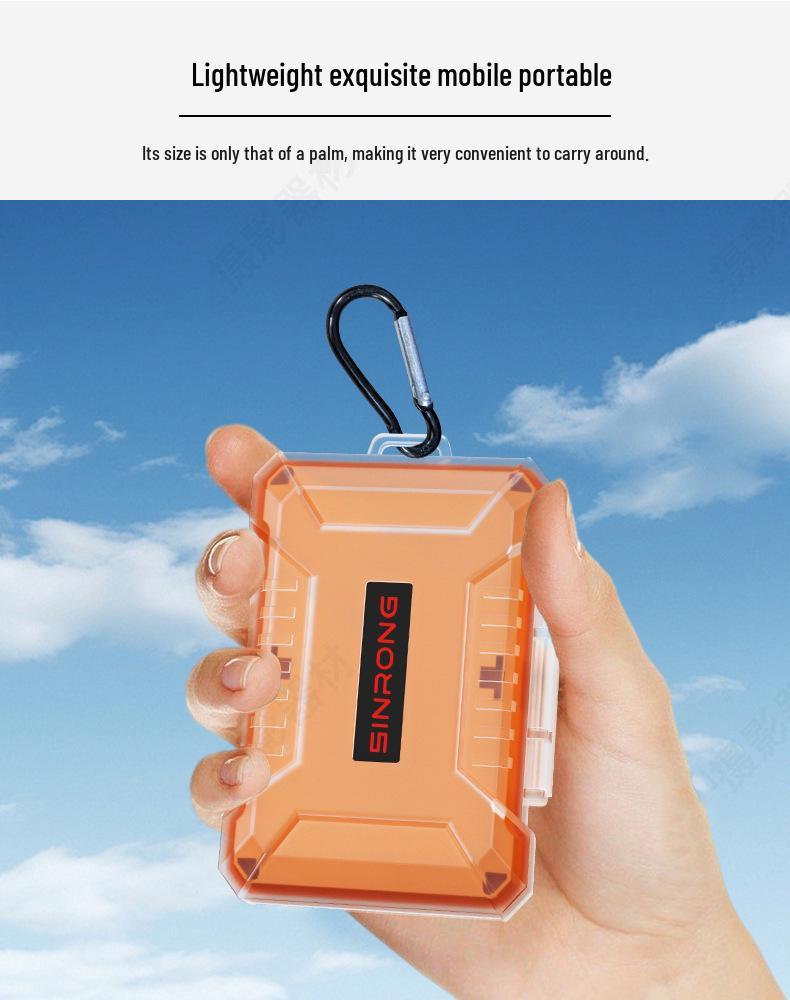 Waterproof Transparent SD Card and USB Drive Storage Box - Dustproof with Multi-functional Camera Memory Slots