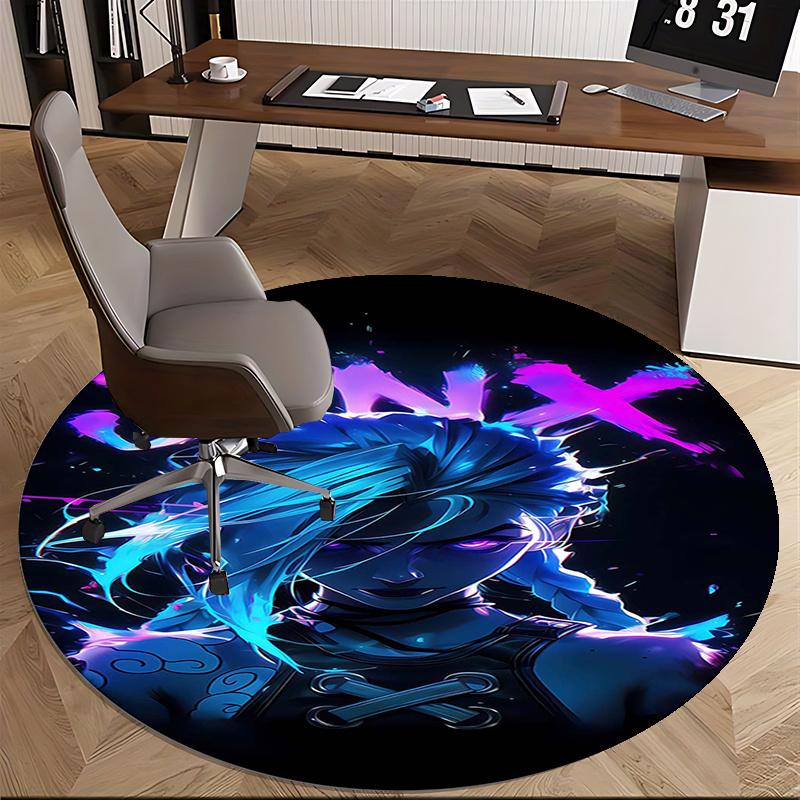 Jinx (League of Legends) Chair mat Round Rug Office carpet, Non slip, Suitable for Living Rooms, Bedrooms Decor 1205531a