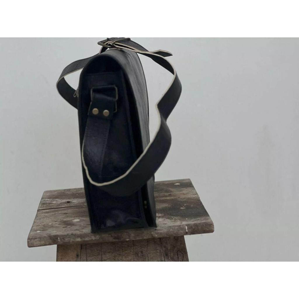 Handmade Bag Men's Leather messenger shoulder satchel laptop File Business