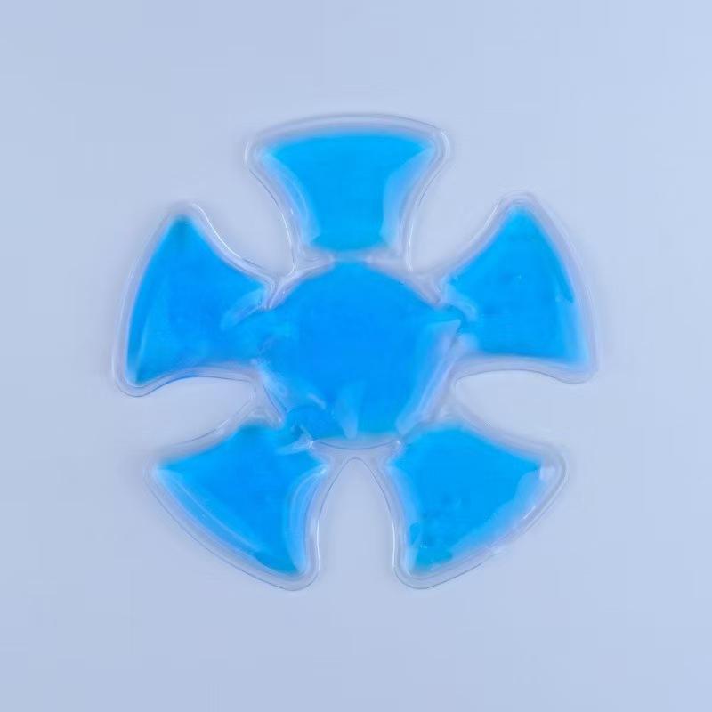 Blue Pvc Gel Ice Pack - Adjustable Cooling Pad For Helmets & Hats Reusable Cold Compress Travel Portable Outdoor Accessory