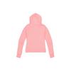 Adidas Three-Stripe Logo Print Hooded Jacket With Thumb Holes Women Jackets Pink FI6722