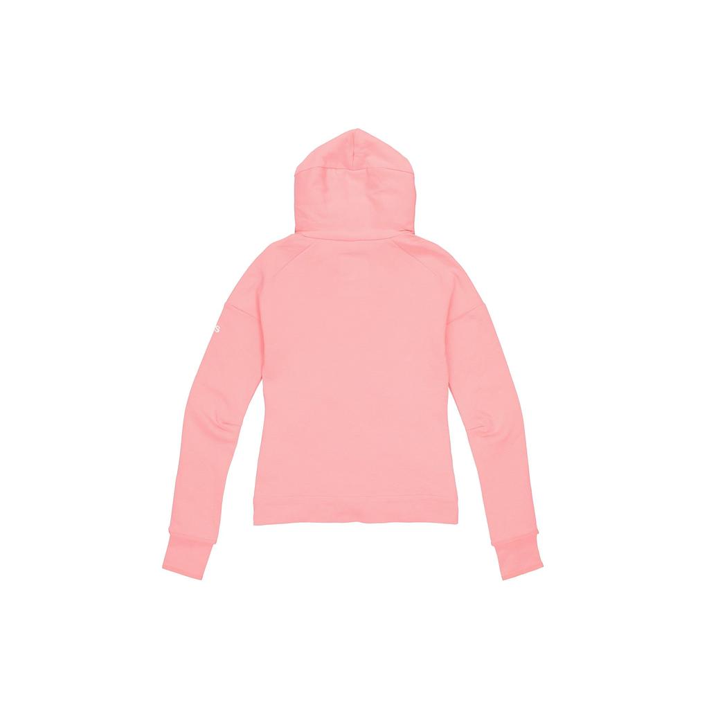 Adidas Three-Stripe Logo Print Hooded Jacket With Thumb Holes Women Jackets Pink FI6722