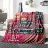 Vintage Birthday Celebration Customize Your Name Blanket Soft Cozy Perfect For Sofa Couch Office Bed Picnics Ideal For All Seasons Modern Style Ideal