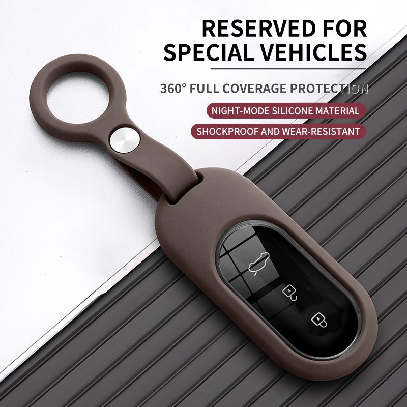 Silky Soft Silicone Key Case Holder For Seres Aito M7 Ultra M5 Fob M9 Keychain Accessories