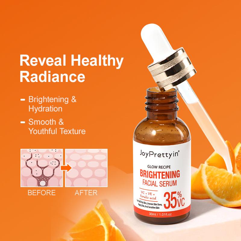 Vitamin C Liquid Serum Anti-aging Whitening VC Hyaluronic Acid Face Serum Brighting Moisturising Fade Fine Lines Skin Care