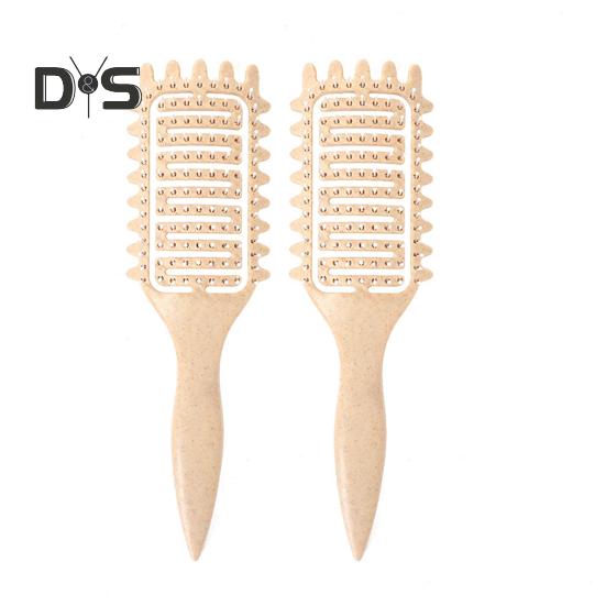 

2 шт. Щетка для укладки локонов, эргономичная ручка, мягкая щетина, массаж кожи головы, вентилируемая расческа, укладка вьющихся волос, распутывание волос, женская парикмахерская 2pcs