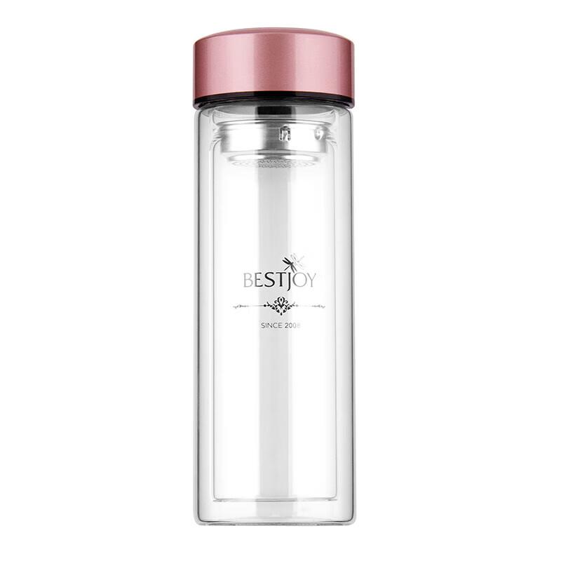 FUGUANG Shixi Portable Double-Wall Borosilicate Glass Tumbler