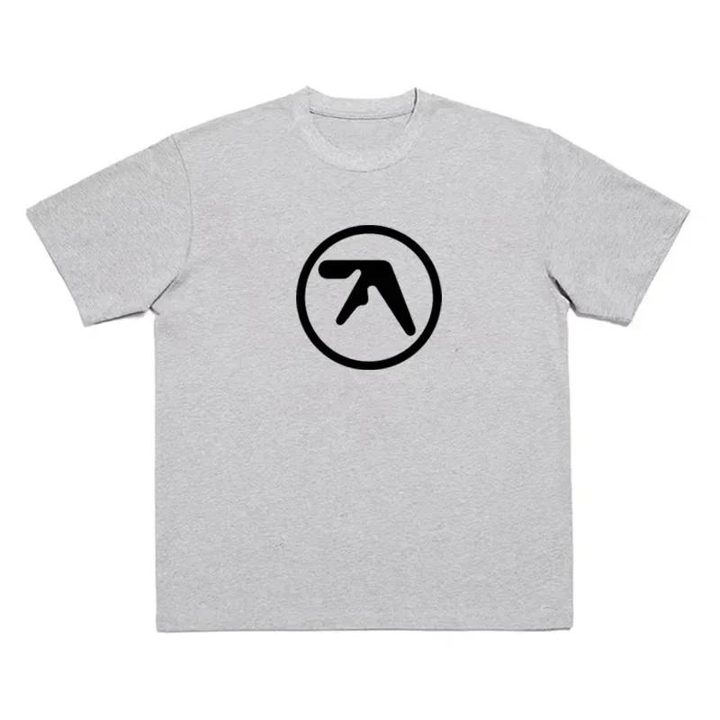 Korean style Men Tshirt Cotton Aphex Twin Streetwear Graphic Korean Fashion Print Harajuku Vintage Tops Tees Oversized