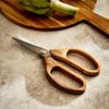 Heavy Duty Stainless Steel Kitchen Scissors Multipurpose Food Shears for Meat, Poultry Bones with Acacia Wood Handle