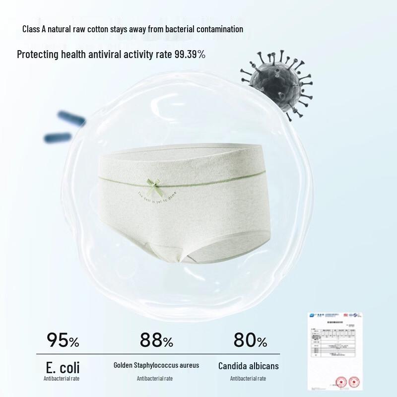 Urban Beauty 3-Pack Breathable Cotton Antibacterial Women's Underwear