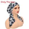 Elegant Floral Print Womens Headscarf Beanie With Polyester Material For All Seasons