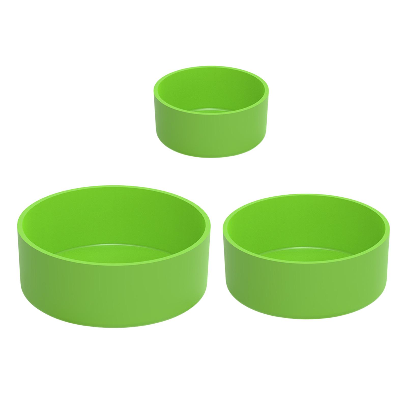 

Набор из 3 мисок для кормления рептилий, поилок, пластиковых контейнеров для корма, кормушек для ящериц, змей, черепах зелёный