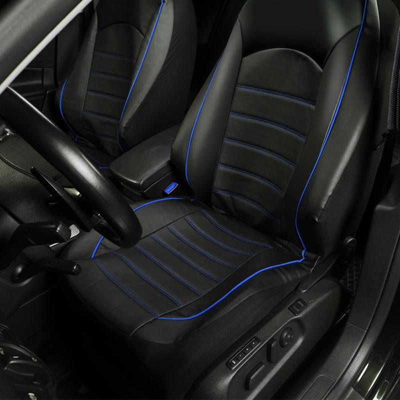 Coprisedile Auto in Ecopelle Set Completo Compatibile con Airbag e Sedile Posteriore Diviso Coprisedili Universali per Auto Stile Coprisedile Auto Interni Auto