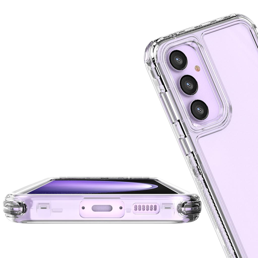 Dla Samsunga Galaxy S23 FE Etui Przezroczyste Akrylowe+TPU Odporne na zarysowania Pokrowiec na telefon