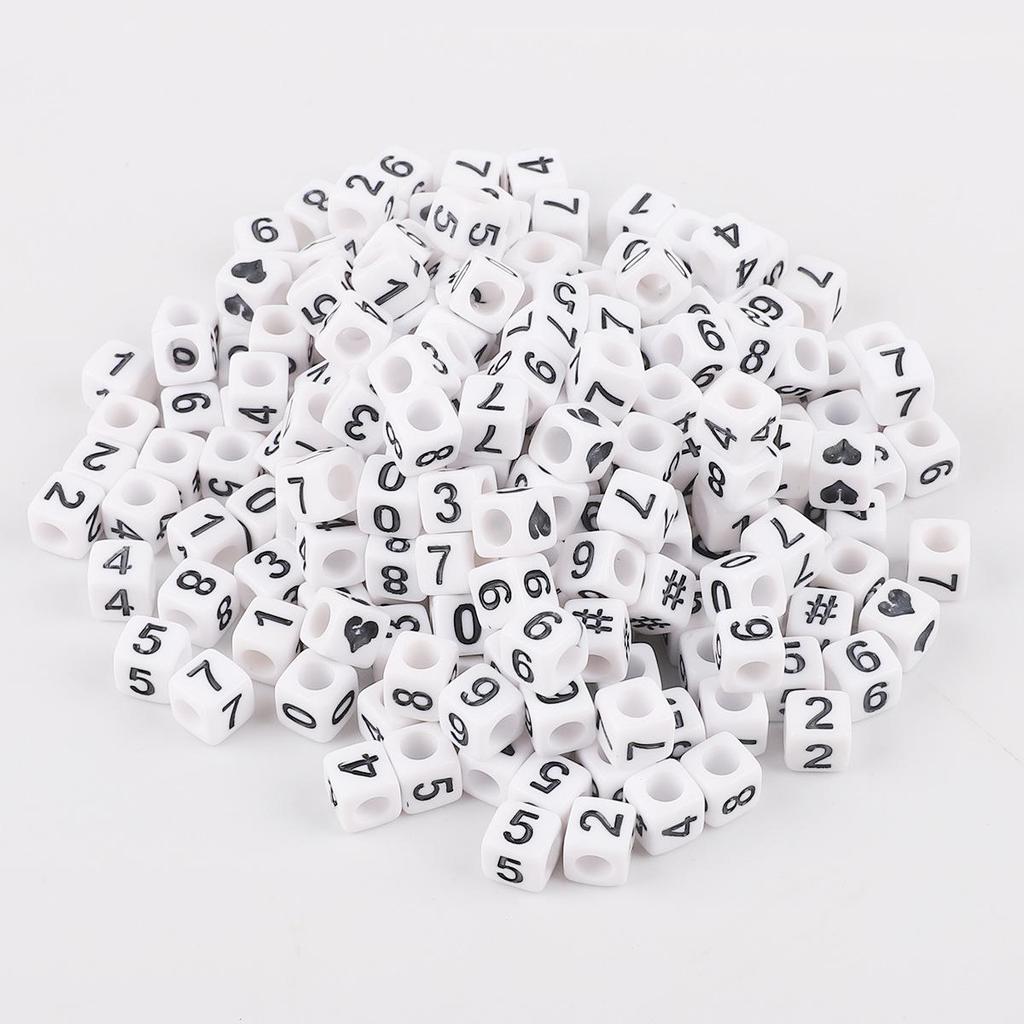DIY Kids' Educational Alphabet & Number Beads - Acrylic Jewelry Making Kit