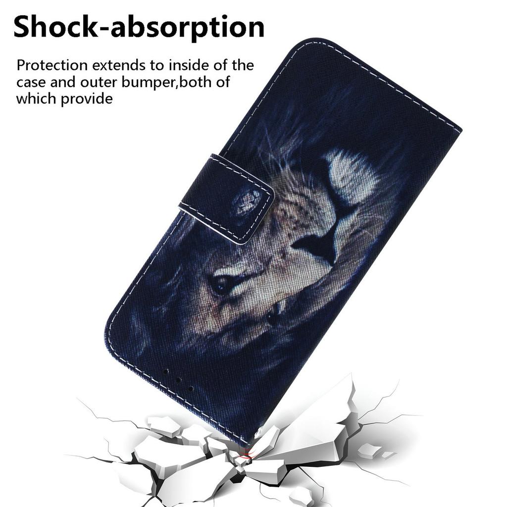 Dla iPhone 17 Pro Max Etui Portfelowe Wzór Drukowany Skórzany Pokrowiec na Telefon