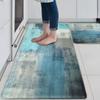 Turquoise Kitchen Mat Cushioned Anti-Fatigue Kitchen Rugs Non Slip Mats and Rugs Kitchen Carpet for Home & Office Floor Mat