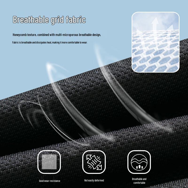 Pánské prodyšné síťované ležérní kalhoty s širokými nohavicemi