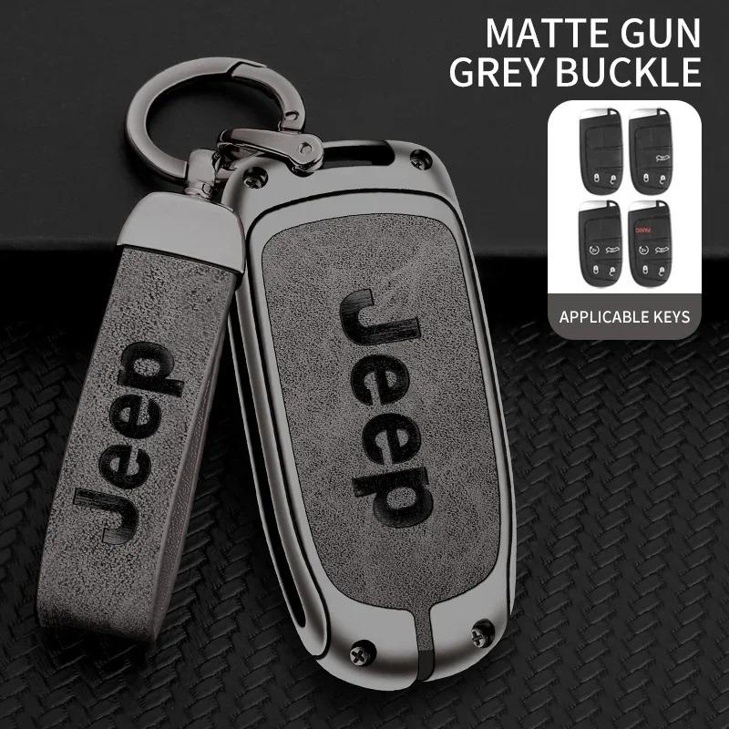 For Jeep Grand Cherokee WK2 KL Wrangler JK Commander Renegade Compass 2018 2022 Car Flip Key Case Cover Shell Fob Bag Accessory