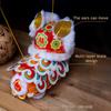 Handmade Lion Lantern Material Pack with Movable Head And Limbs DIY Lion Dance Lantern Kit Glowing Chinese Style Mid-Autumn Festival